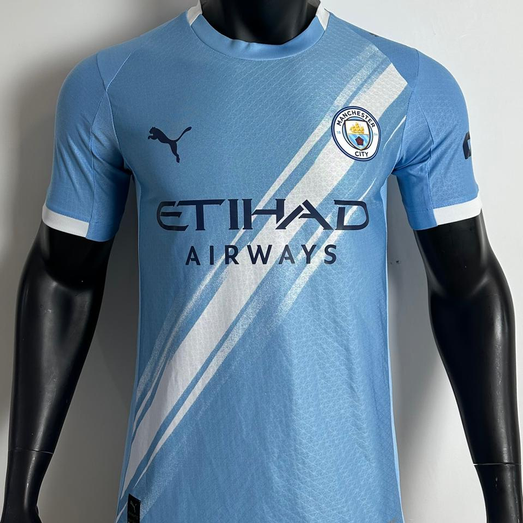 Camiseta Manchster City Local 2025/26 Azul Oficial 1