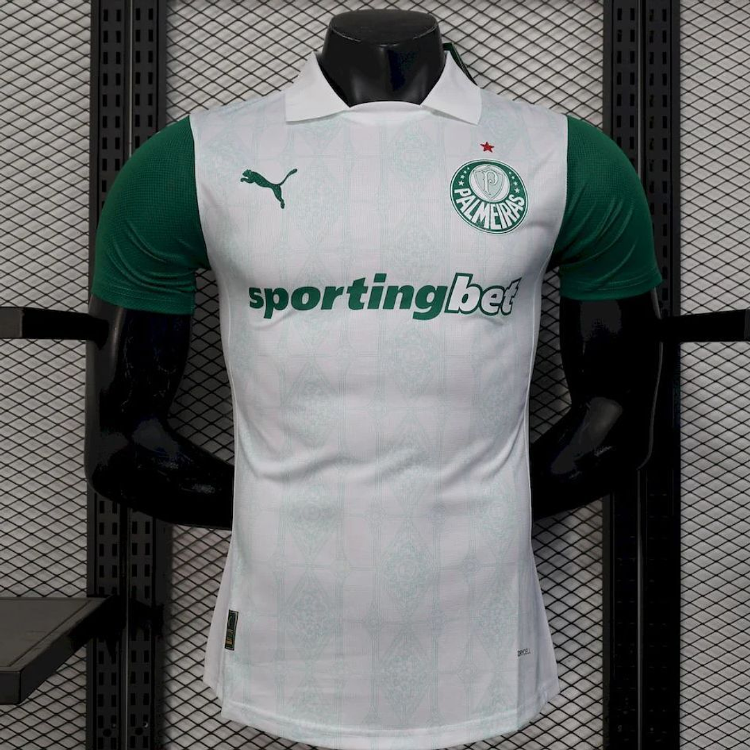 Camiseta Palmeiras Visitante 2025/26 Blanco Oficial 1