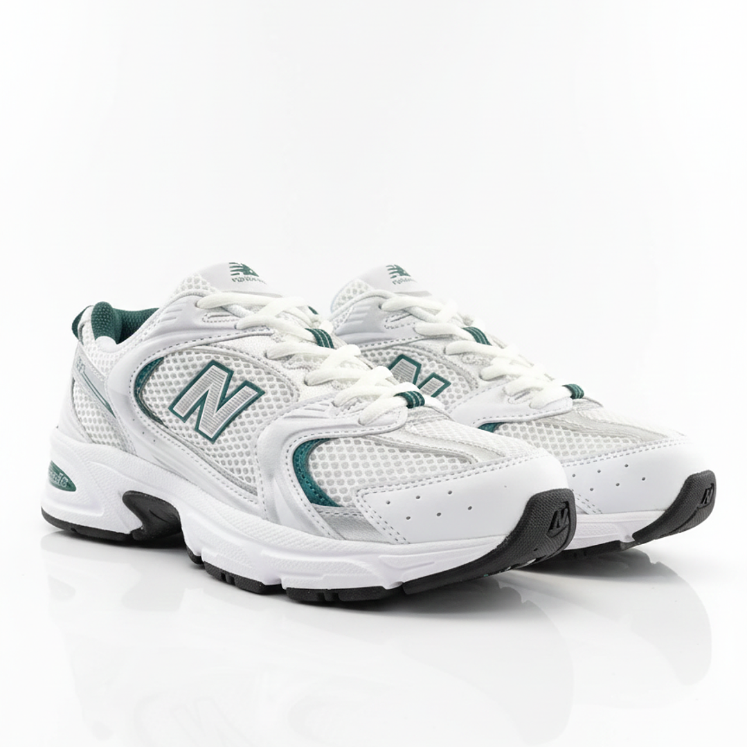 New Balance 530 Blanco y Verde 1