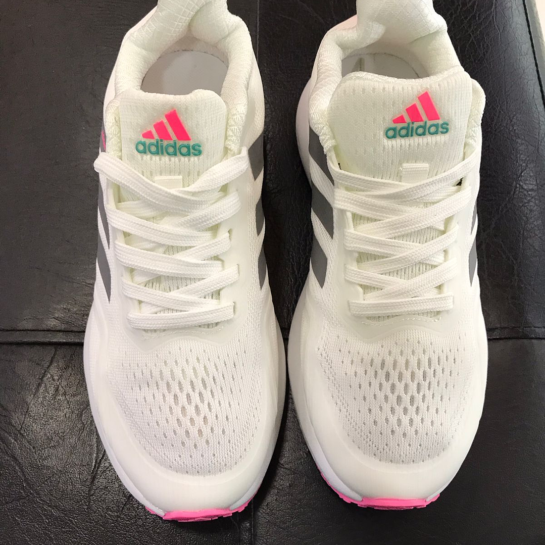 Adidas Marathon Blanco con Rosa 2