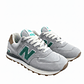 New Balance 574 Verde con Gris - Miniatura 1