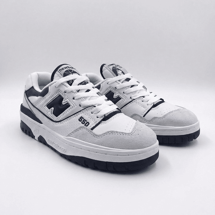 New Balance 550 Blanco con Negro 1