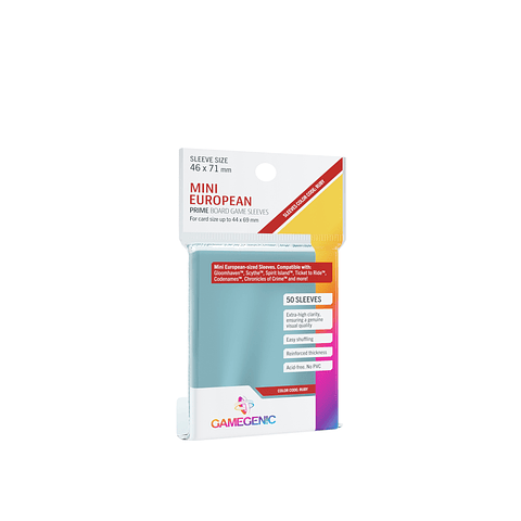 Protectores Board Game PRIME Mini European (46 x 71 mm) - Gamegenic