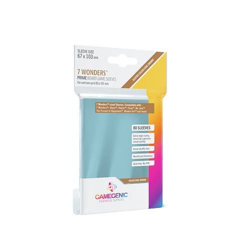 Protectores Board Game PRIME 7 Wonders (67 x 103 mm) - Gamegenic