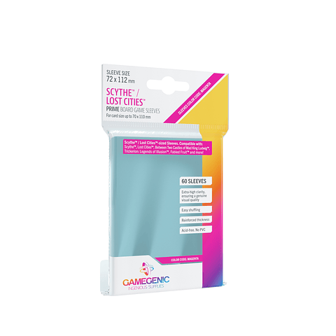 Protectores Board Game PRIME Scythe/Lost Cities (72 x 112 mm) - Gamegenic