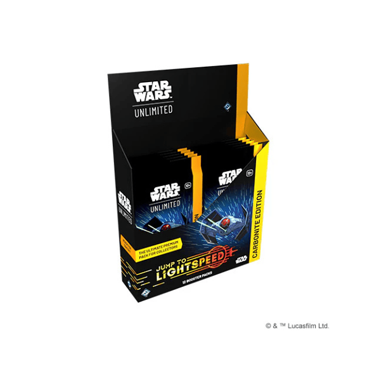 Jump to Lightspeed Carbonite Edition Booster Box - Star Wars Unlimited Preventa 1