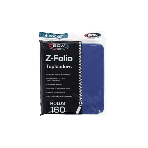 Z-Folio 4-Pocket LX Album - Toploaders - Blue