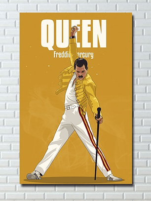 Cuadro Decorativo Canvas 55x80cm Freddie Mercury
