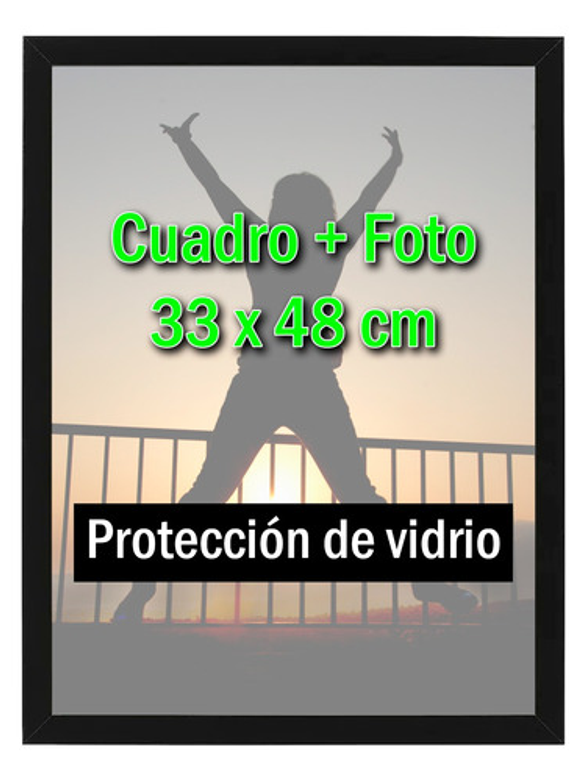 Cuadro Con Vidrio 33x48 + Foto, Portaretrato 2