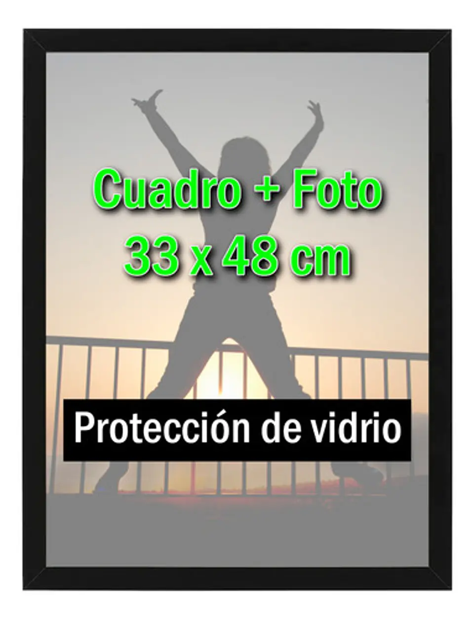 Cuadro Con Vidrio 33x48 + tu Foto 1