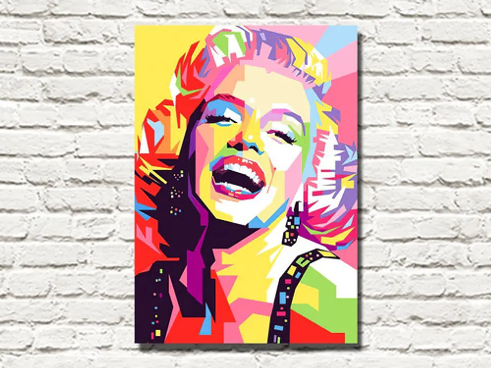 Cuadro Decorativo Canvas Marilyn Monroe Multicolor 55x80cm 2