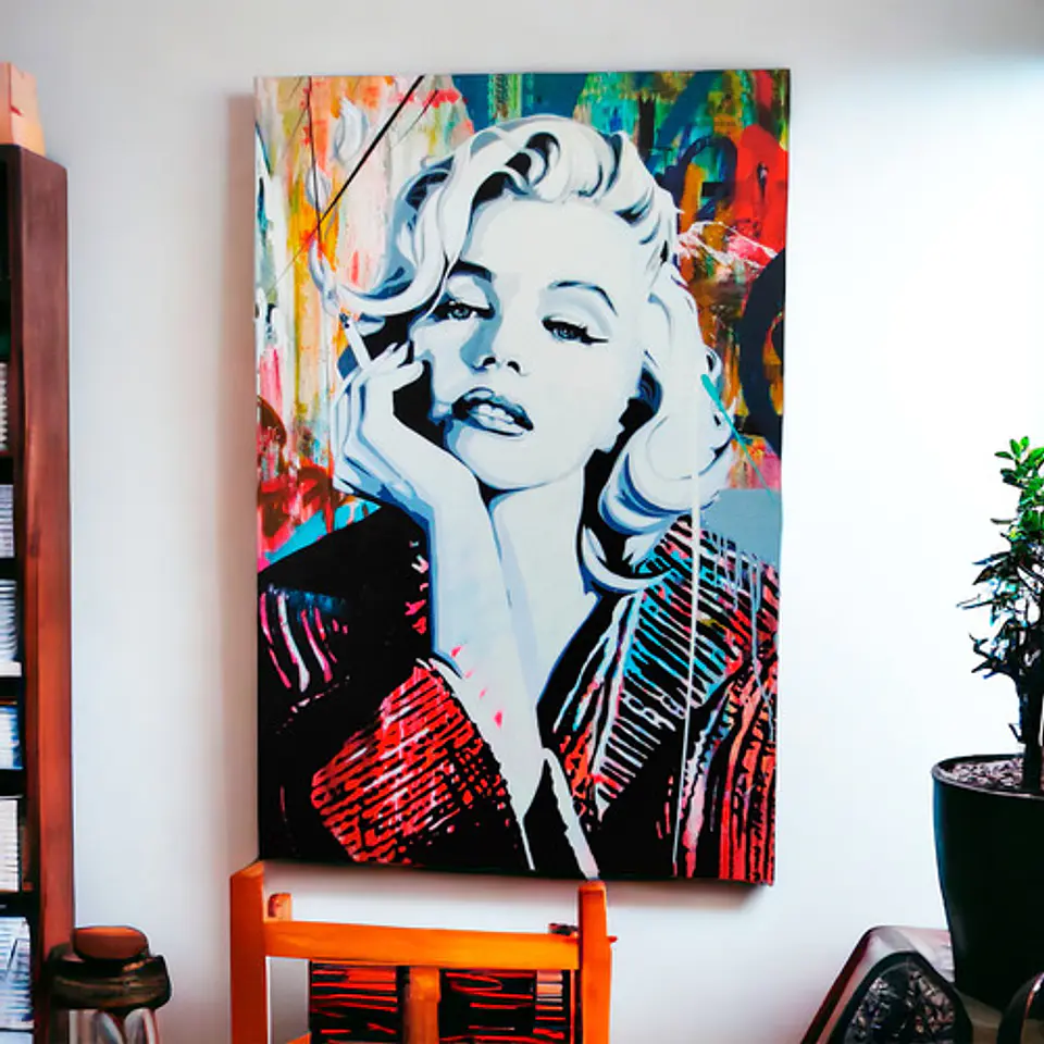 Cuadro Decorativo Canvas Marilyn Monroe 55x80cm 3