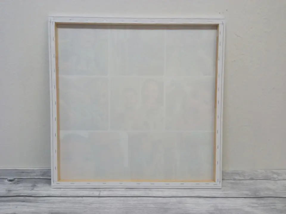 Cuadro Decorativo Canvas 53x53cm,  Collage 9 Fotos,  Bastidor De 2x2cm 2