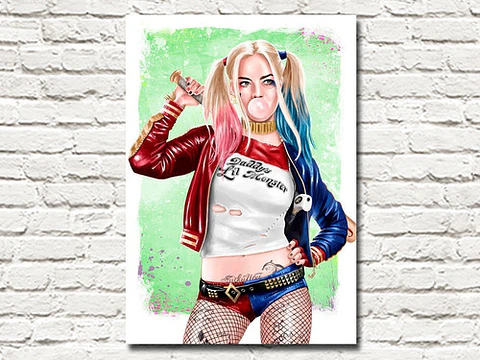 Cuadro Decorativo Canvas Harley Quinn