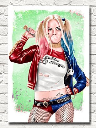 Cuadro Decorativo Canvas Harley Quinn