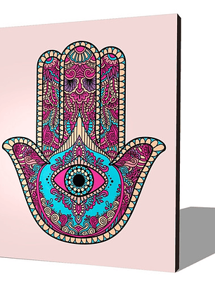 Cuadro Decorativo Mano De Fatima 50x70 Cm