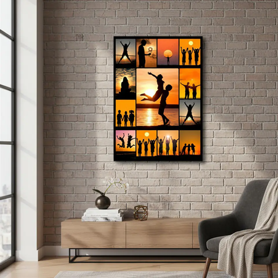 Cuadro Decorativo Canvas Collage 50x70cm - 13 Fotos 1