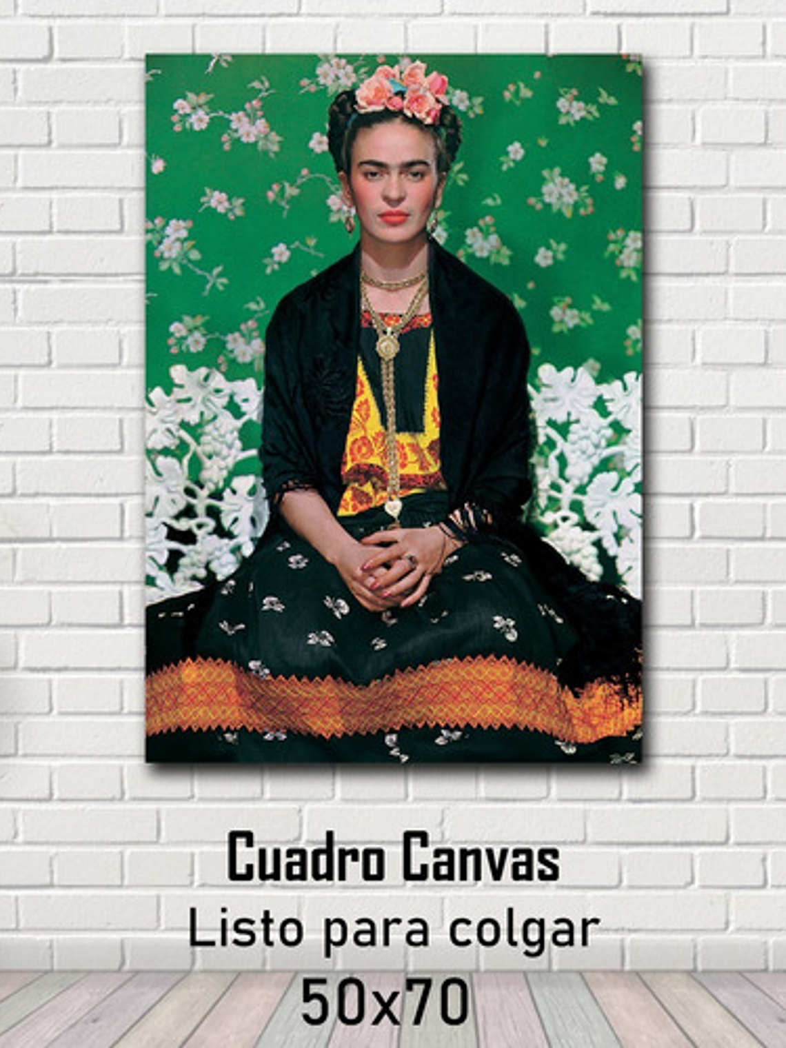 Cuadro Decorativo Canvas 50x70 Cm Frida Kahlo #01 1