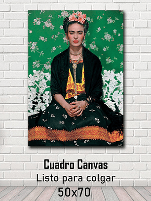 Cuadro Decorativo Canvas 50x70 Cm Frida Kahlo #01