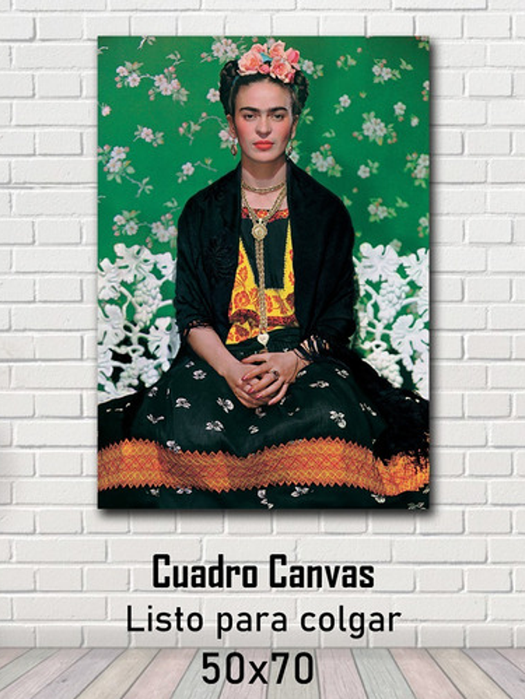 Cuadro Decorativo Canvas 50x70 Cm Frida Kahlo #01 1