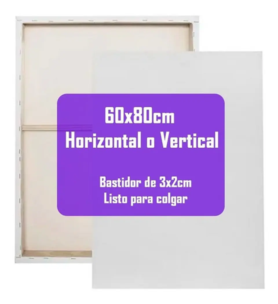 Cuadro Canvas Personalizado 60x80 Bisel 3cm 1