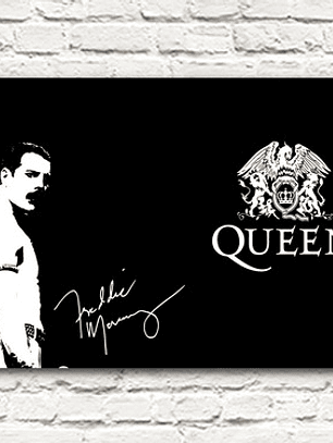 Cuadro Decorativo Canvas 35x50 Freddie Mercury Byn