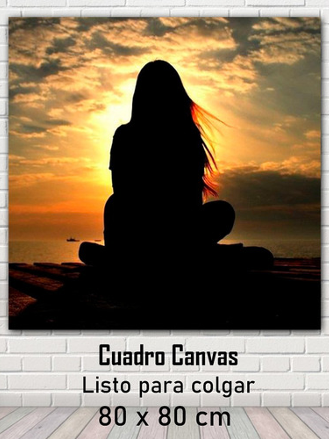 Cuadro Decorativo Canvas 80x80, Bastidor 3x2cm Personalizado 2