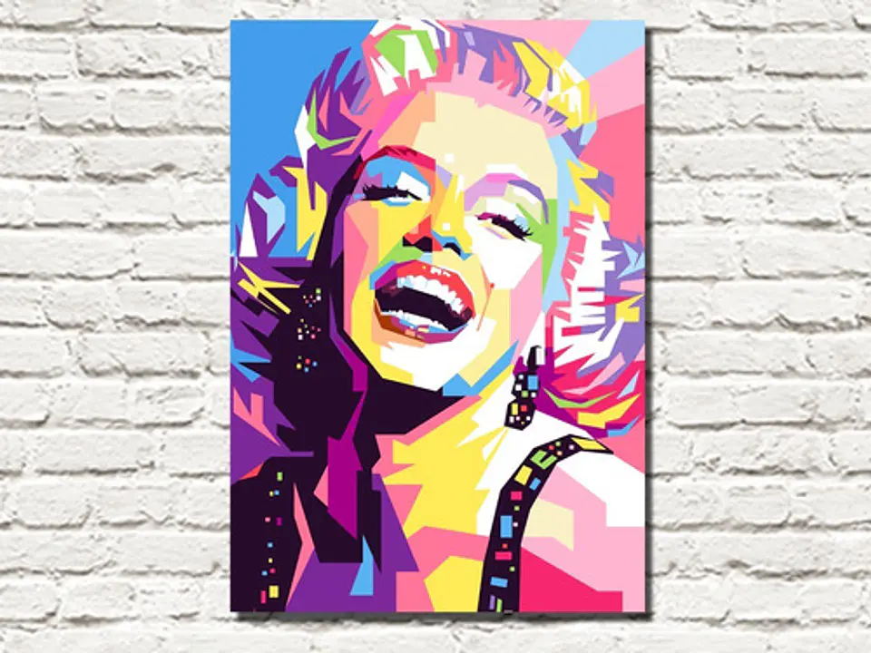 Cuadro Decorativo Canvas Marilyn Monroe Color #07 1