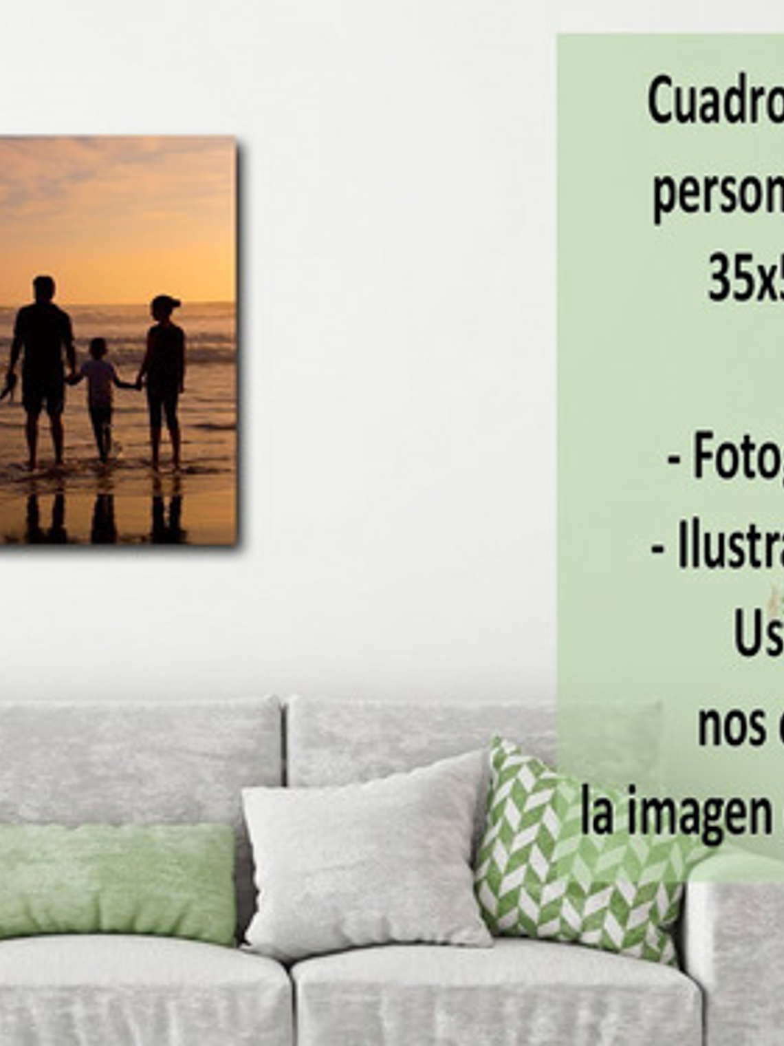 Cuadro Decorativo Canvas 50x35 Cm Personalizado 4