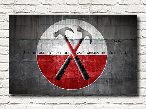 Cuadro Decorativo Canvas Pink Floyd The Wall 50x80cm