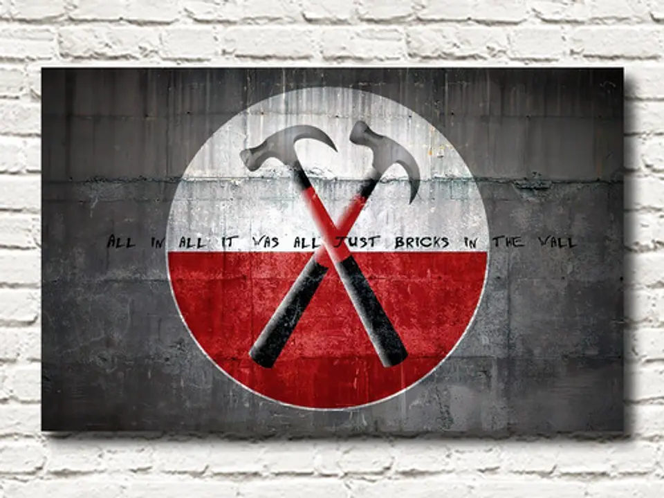 Cuadro Decorativo Canvas Pink Floyd The Wall 50x80cm 1