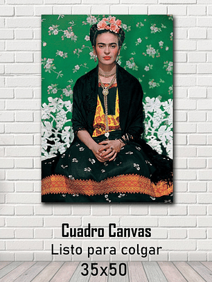 Cuadro Decorativo Canvas 35x50 Cm Frida Kahlo #01