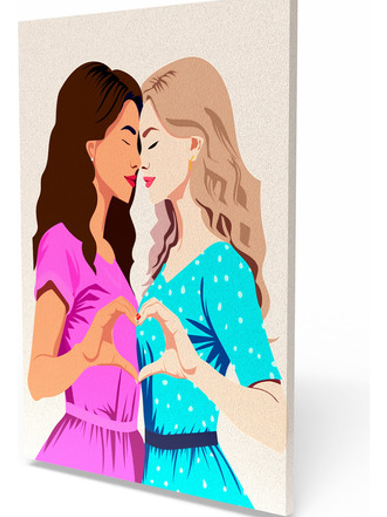 Cuadro Decorativo Canvas 50x70 Cm, Amor 1