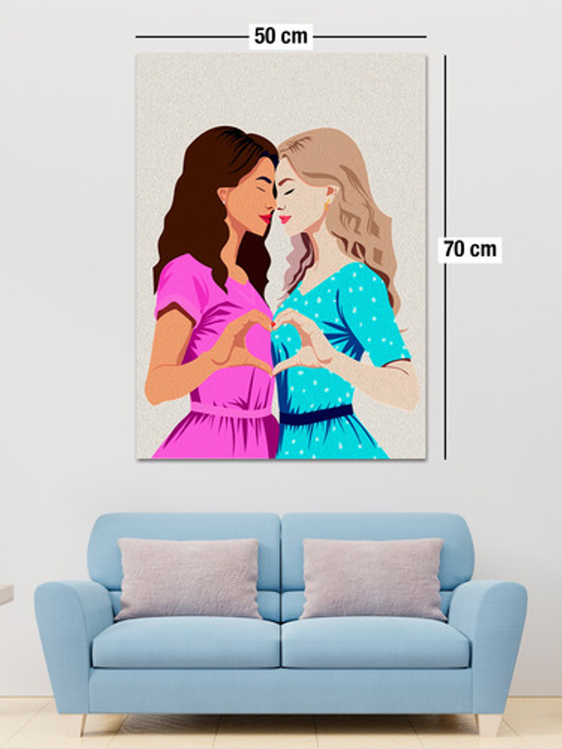 Cuadro Decorativo Canvas 50x70 Cm, Amor 2