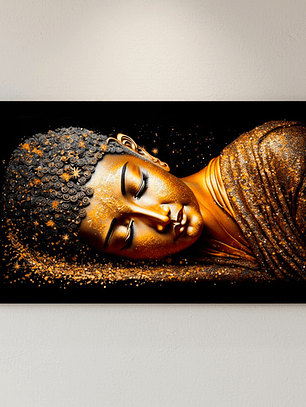 Cuadro Decorativo Canvas Buda Multicolor 50x90cm - Buda02