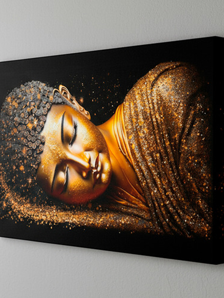 Cuadro Decorativo Canvas Buda Multicolor 50x90cm - Buda02 4