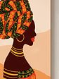 Pack 3 Cuadro Decorativo Canvas 50x70cm, Mujer Africana - Miniatura 4