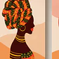 Pack 3 Cuadro Decorativo Canvas 50x70cm, Mujer Africana - Miniatura 4