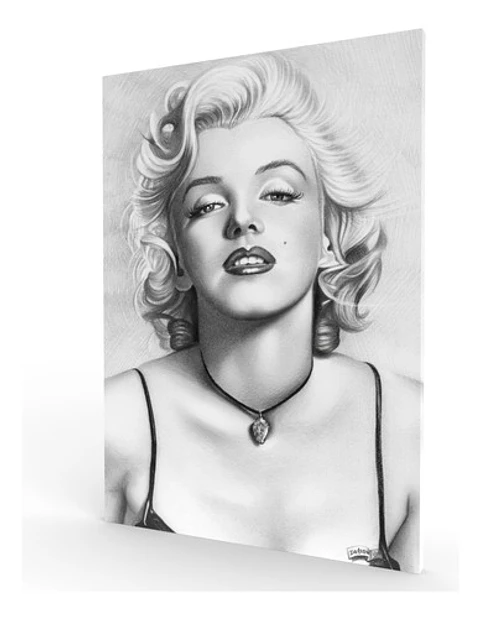 Cuadro Canvas  Marilyn Monroe 50x70cm -  Lapiz#1