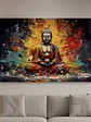Cuadro Decorativo Canvas Buda Multicolor 53x80cm - Buda01 - Miniatura 1