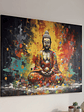 Cuadro Decorativo Canvas Buda Multicolor 53x80cm - Buda01 - Miniatura 2