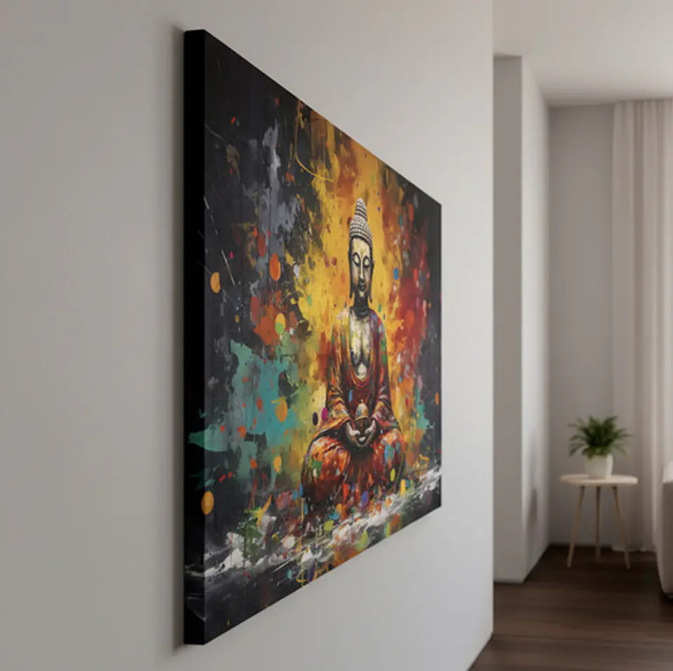 Cuadro Decorativo Canvas Buda Multicolor 53x80cm - Buda01 3