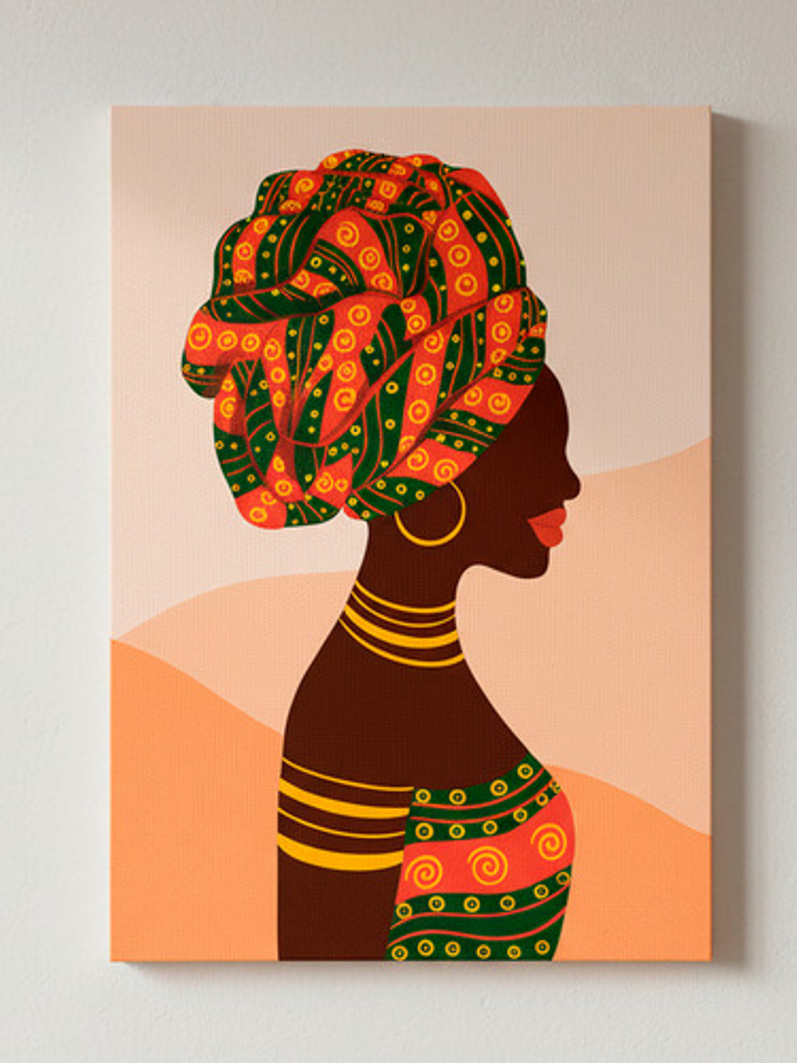 Cuadro Decorativo Canvas 50x70cm, Ilustracion Africa - Afri1 1
