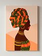 Cuadro Decorativo Canvas 50x70cm, Ilustracion Africa - Afri1 - Miniatura 1