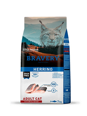 Bravery Herring Adulto Cat Esterilizado 2Kg