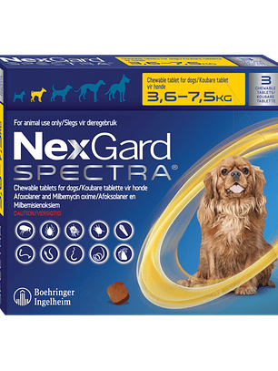 NEXGARD SPECTRA 3 TAB 3,6 - 7,5 KG