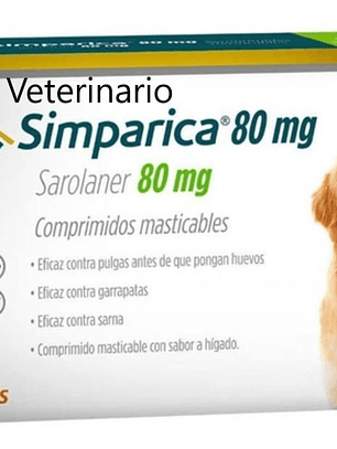 SIMPARICA 80MG X 1 TAB. 20,1 - 40 KG