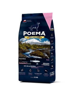 Alimento Poema Perro Senior Salmón 12 kg
