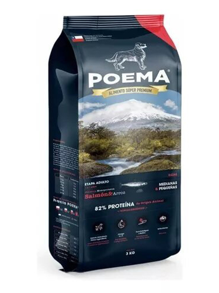 Alimento Poema Adulto Salmón 3kg 1