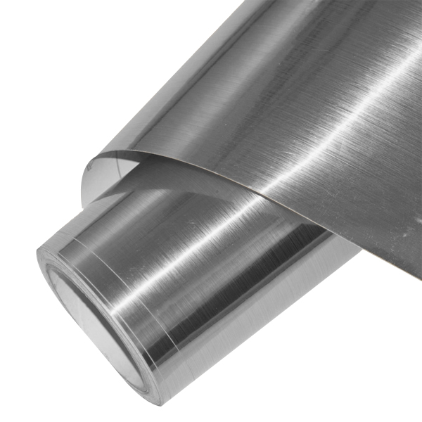 Vinilo Revestimiento Autoadhesivo Metal lyx® Decor Brushed-Light-Silver -  DM017